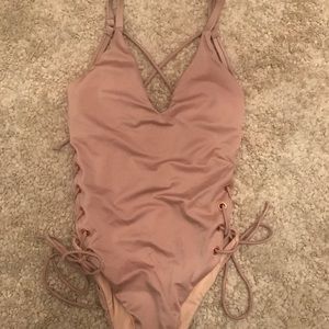 LA Hearts Blush Swim Suit